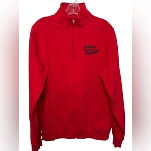 Sport-Tek Red 1/4 Zip Sweatshirt Johnny’s Lounge & Casino Small